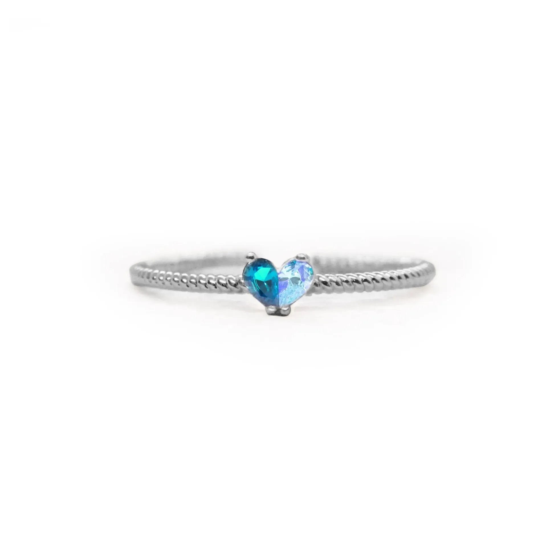 ANELLO CUORE PERSONALIZZATO – PIETRE DEI MESI SPECIALI